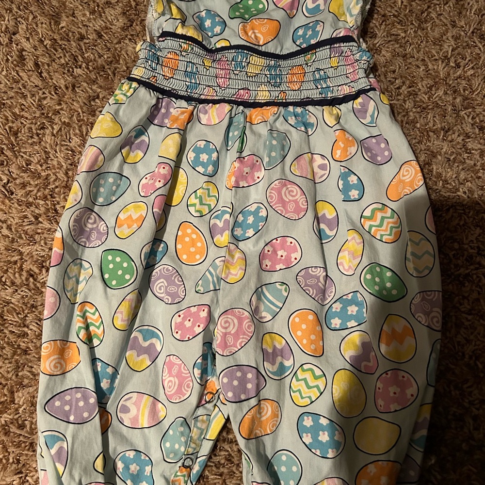 Colorful Kids Egg Patterned romper